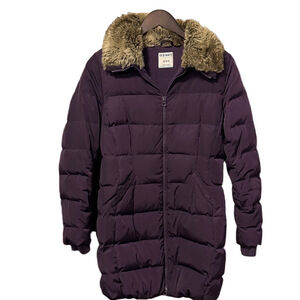 Old Navy Women's Deep Purple Puffer Coat Size XS